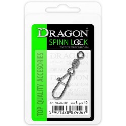 Obratlík s karabinkou Dragon Spinn Lock 10ks 2/0